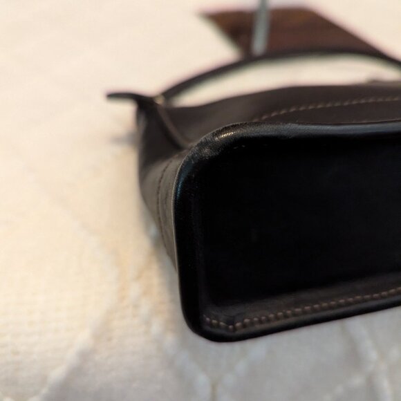 COACH vintage 9311 mini black leather bag baguette - Picture 8 of 11